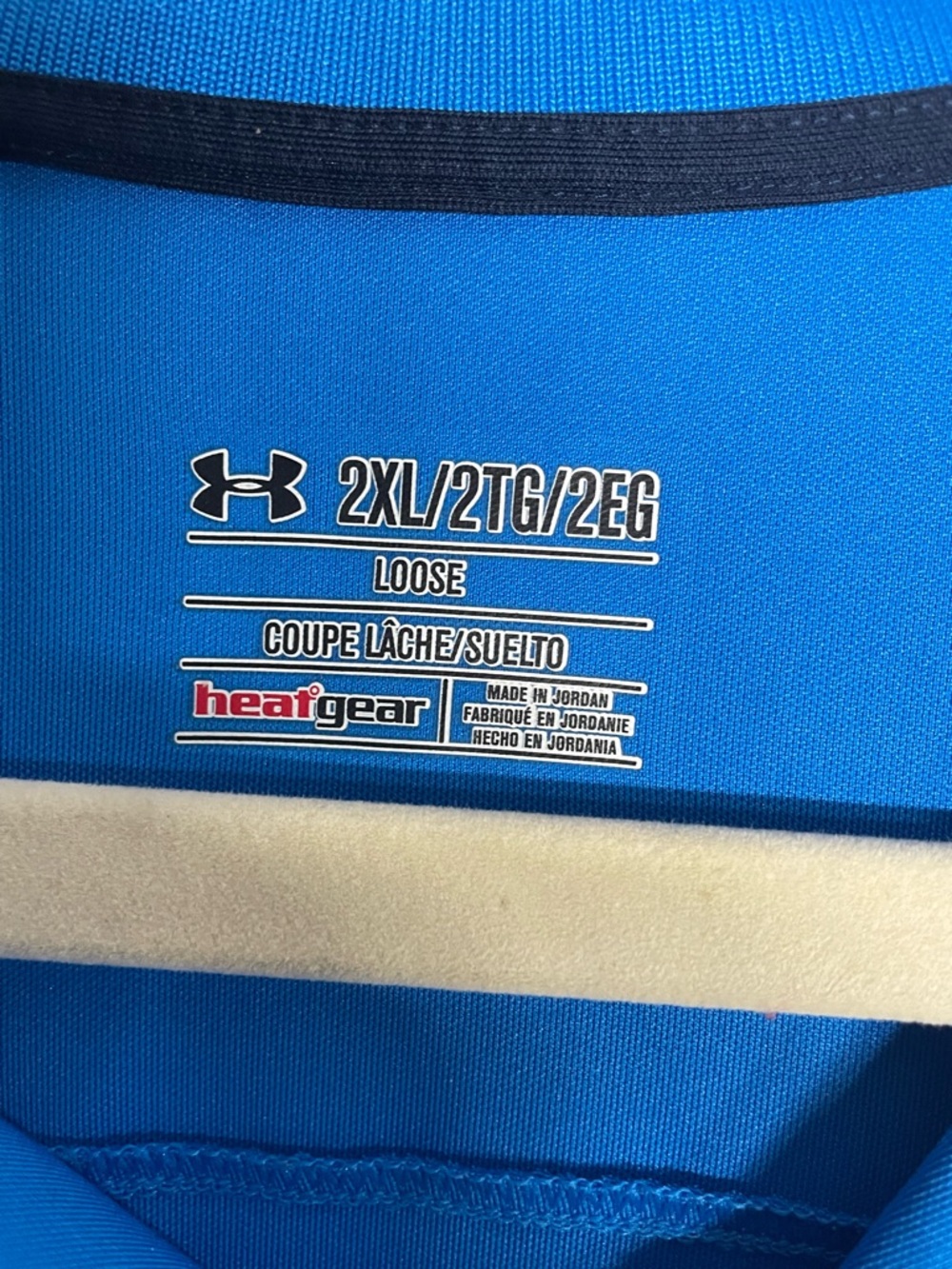 Under Armour Blue Men's Polo/Golf Shirt - Short Sleeve Performance - Picture 2 of 4